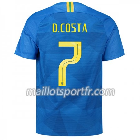 Maillot de Foot Brésil D.Costa 7 Exterieur Coupe du monde 2018 Maillot de Foot Brésil D.Costa 7 Exterieur Coupe du monde 2018